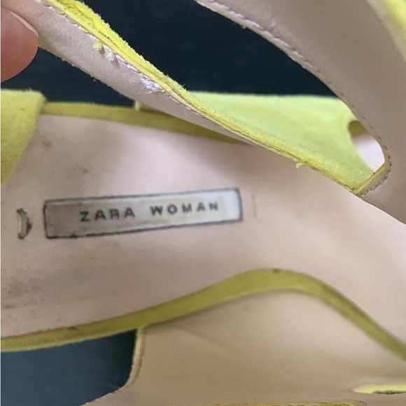 Zara Suede Neon Heels - Picture 4 of 5